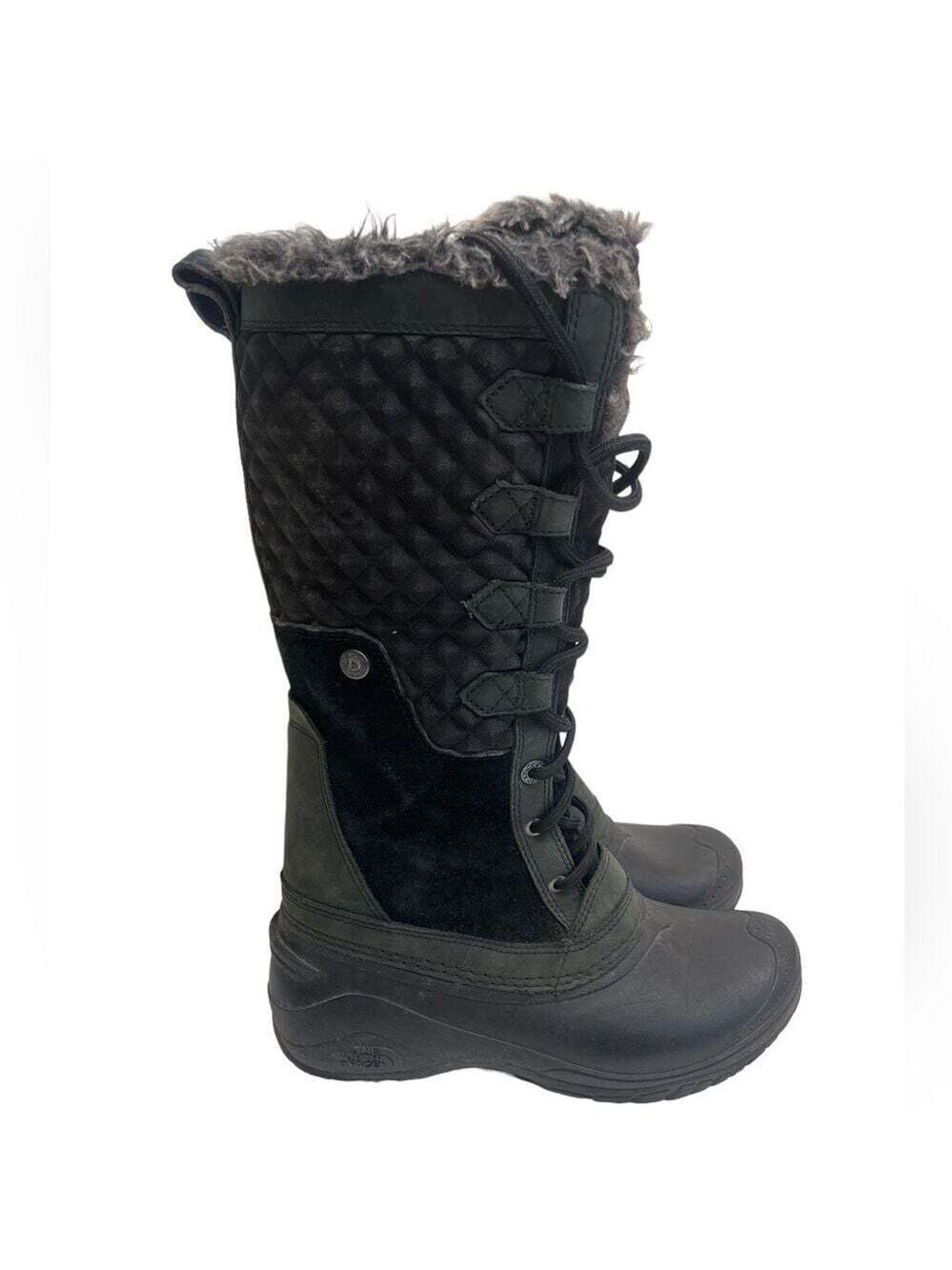 The North Face Faux Fur Lined Knee High Lace Up PrimaLoft Winter Boots Winter